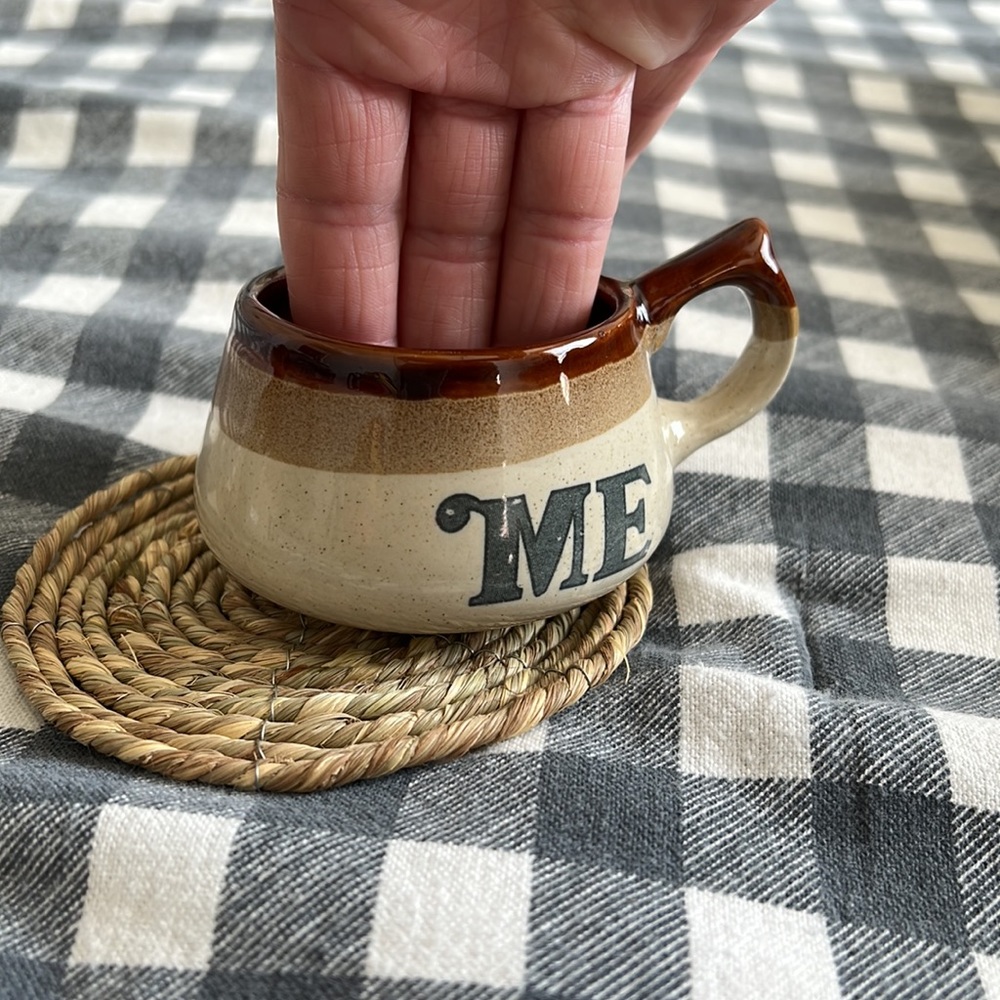 Vintage YOU ME cups ceramic - Picture 5 of 8
